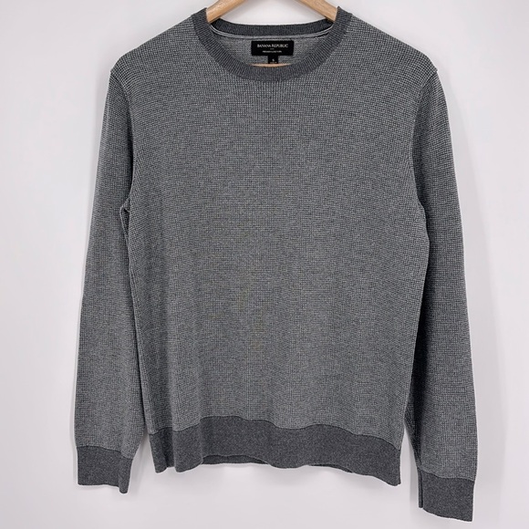 Banana Republic Factory Cotton Silk Cashmere Blend Sweater Men’s Size Small - Picture 1 of 5
